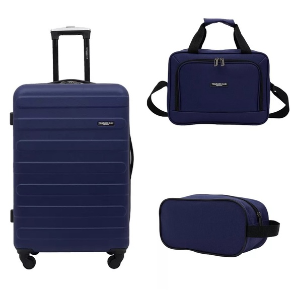 ✈️Travelers Club Austin Piece Hardside Luggage Set SPINNER TRAVEL LUGGAGE SET - Picture 1 of 15